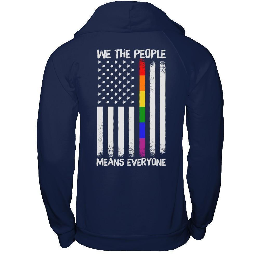 We The People Means Everyone-T-Shirt & Hoodie-Pullover Hoodie-Navy