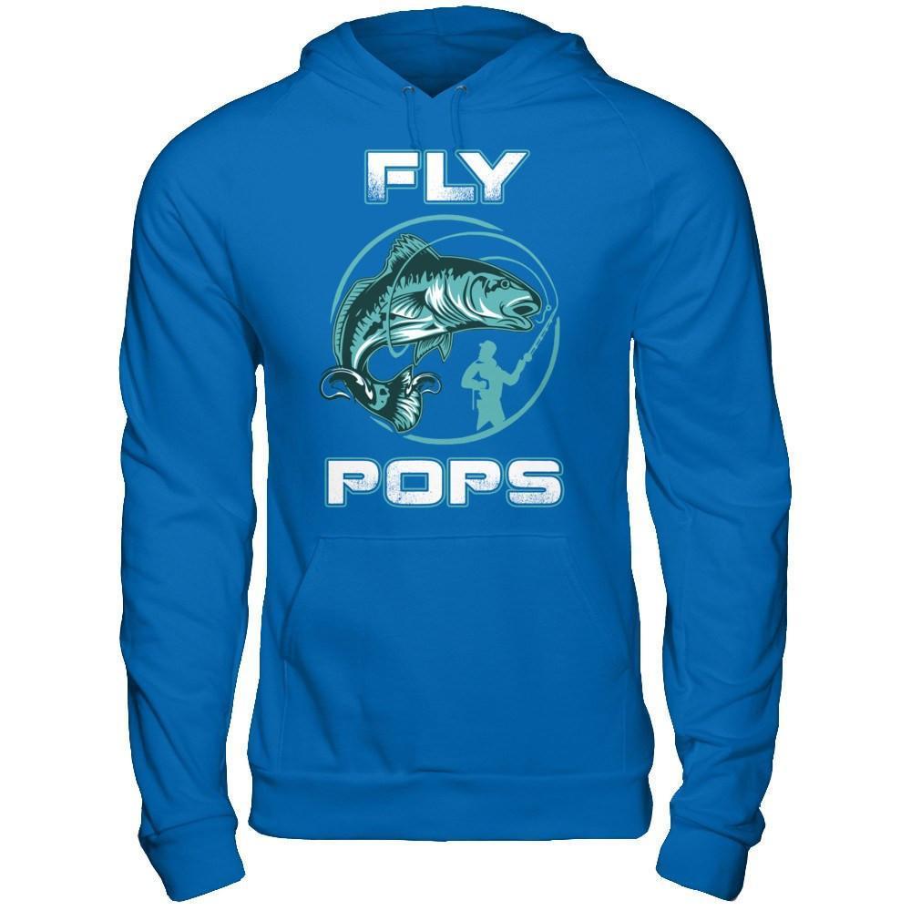 Fly Fishing Pops-T-Shirt & Hoodie-Pullover Hoodie-Royal