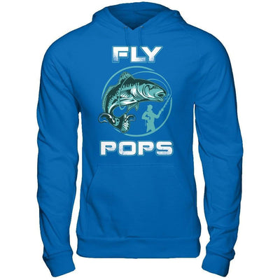 Fly Fishing Pops-T-Shirt & Hoodie-Pullover Hoodie-Royal