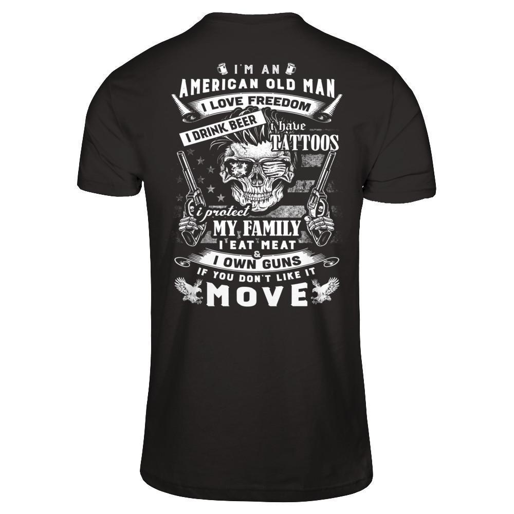 I'm An American Old Man-T-Shirt & Hoodie-Classic T-Shirt-Black