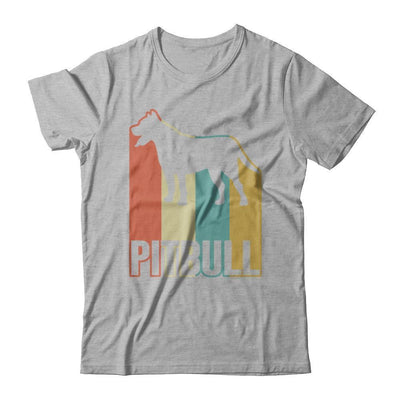 Classic Vintage Retro Style Pitbull Dog-T-Shirt & Hoodie-Premium T-Shirt-Heather Gray