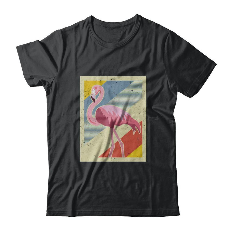 Distressed Vintage Flamingo Style-T-Shirt & Hoodie-Classic T-Shirt-Black