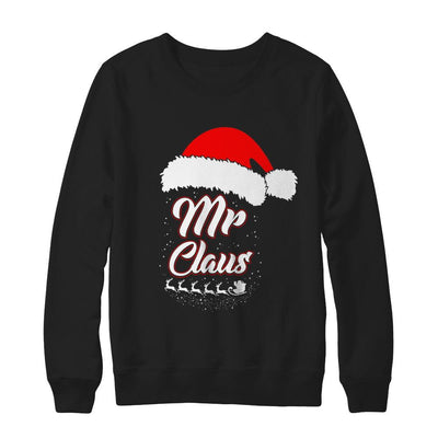 Mr. Claus Santa Matching Family Christmas Gift-T-Shirt & Sweatshirt-Crewneck Sweatshirt-Black