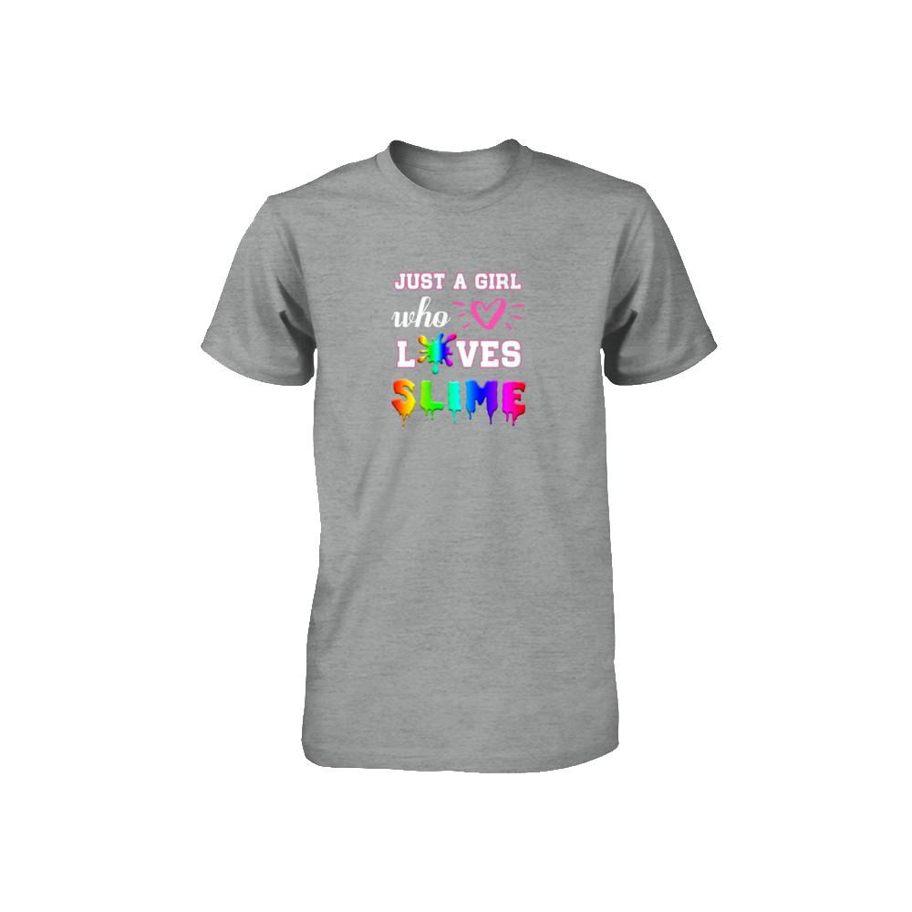 Just A Girl Who Loves Slime Youth-Youth Shirt-Toddler T-Shirt-Heather