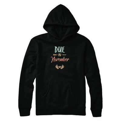Due Date November 2021 Announcement Mommy Bump Pregnancy-T-Shirt & Tank Top-Pullover Hoodie-Black