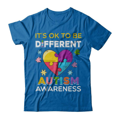 It's Ok To Be Different Autism Awareness Gift 2018-T-Shirt & Hoodie-Classic T-Shirt-Royal
