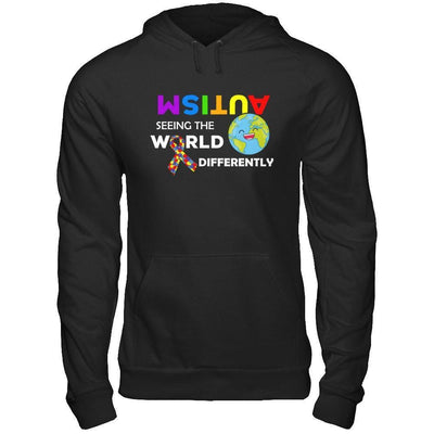 Autism Seeing The World Differently-T-Shirt & Hoodie-Pullover Hoodie-Black