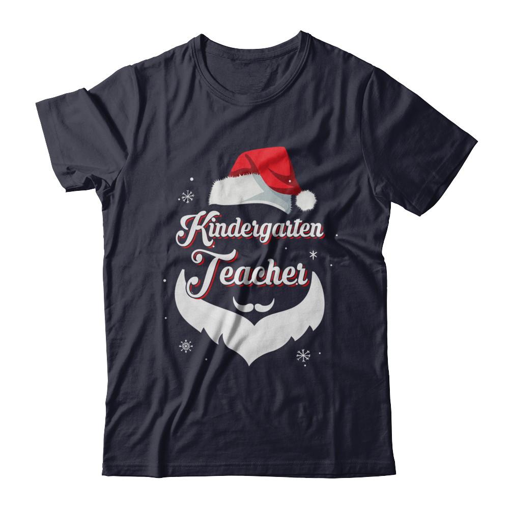 Kindergarten Teacher Claus Matching Christmas Santa-T-Shirt & Sweatshirt-Premium T-Shirt-Midnight Navy