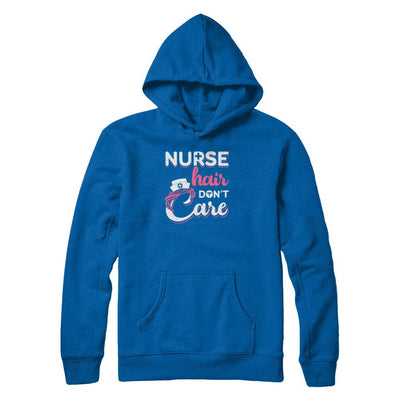Nurse Hair Don't Care-T-Shirt & Tank Top-Pullover Hoodie-Royal