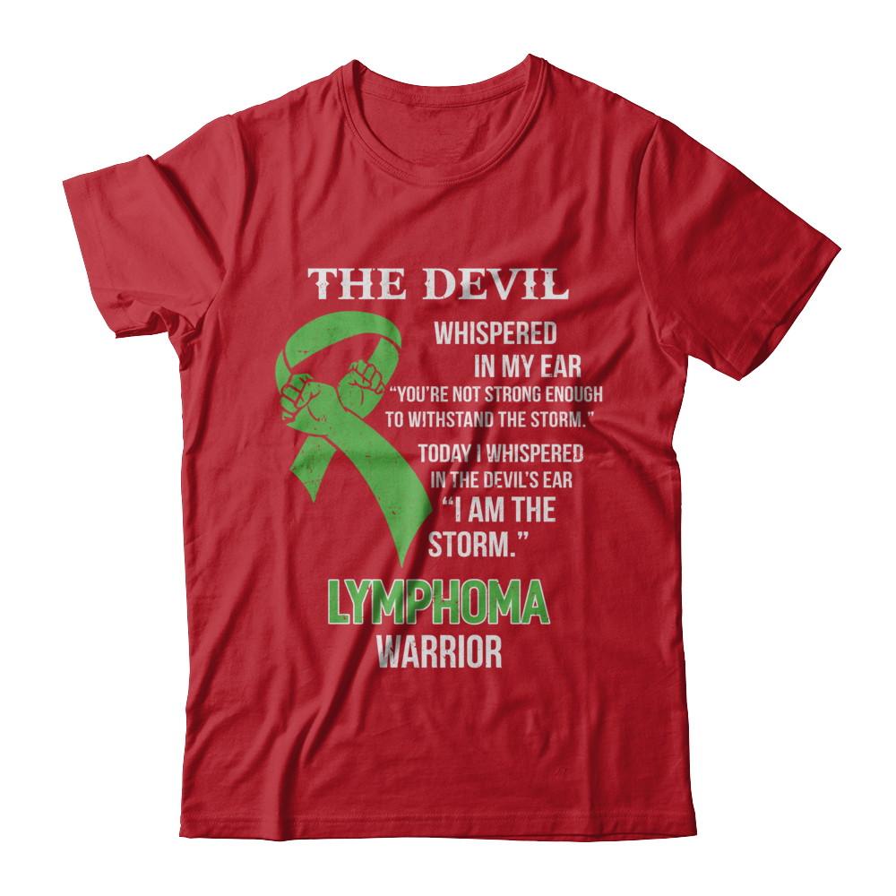 I Am The Storm Support Lymphoma Awareness Warrior Gift-T-Shirt & Hoodie-Classic T-Shirt-Red
