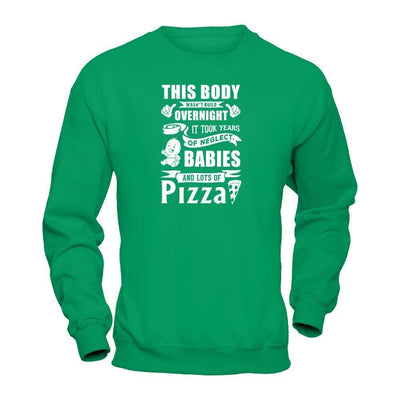 This Body Wasn't Built Overnight-T-Shirt & Hoodie-Crewneck Sweatshirt-Irish Green