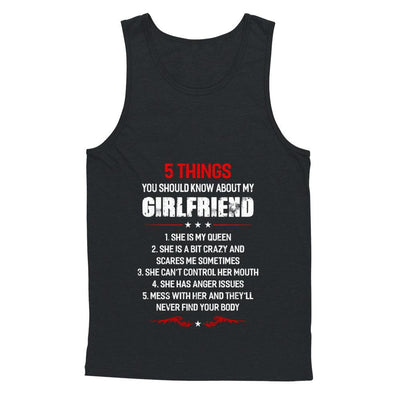 5 Things You Should Know About My Girlfriend Boyfriend-T-Shirt & Hoodie-Unisex Tank-Black