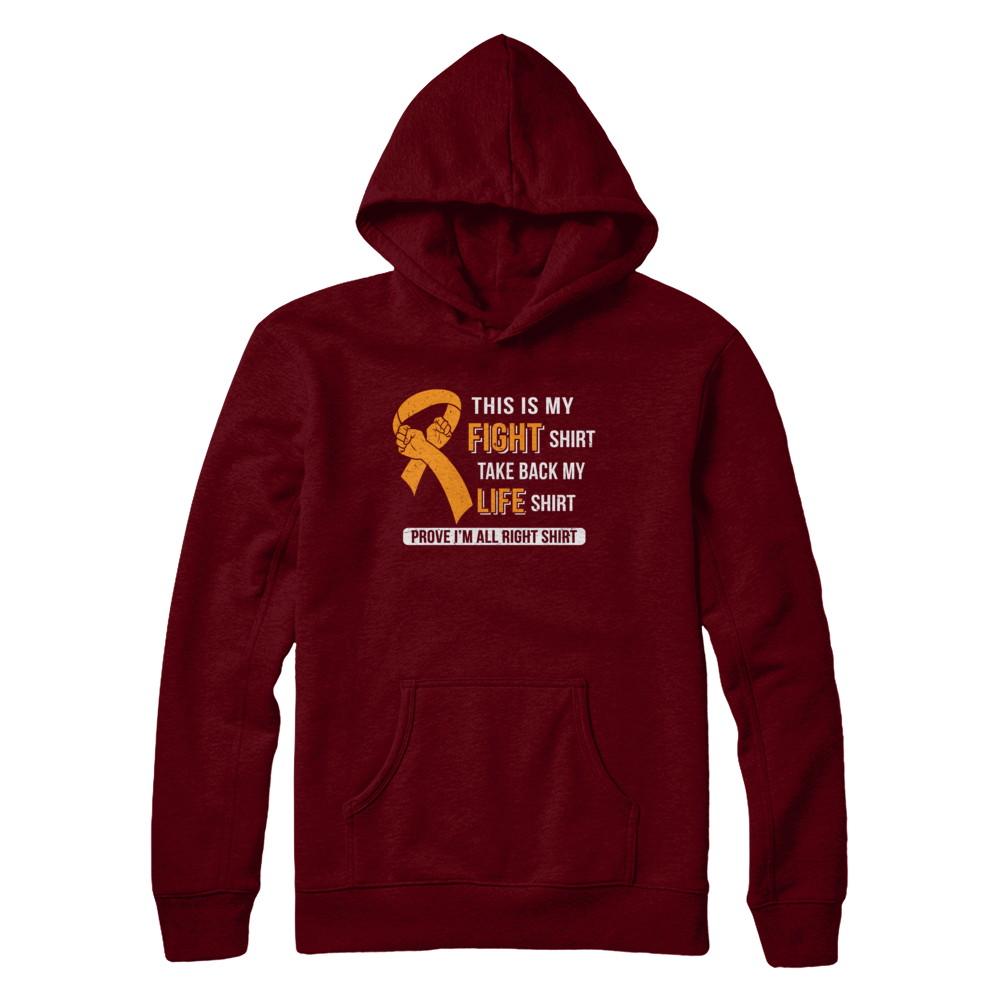 This Is My Fight Multiple Sclerosis Awareness-T-Shirt & Hoodie-Pullover Hoodie-Maroon