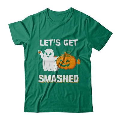 Let's Get Smashed Drinking Pumpkin Halloween-T-Shirt & Hoodie-Classic T-Shirt-Kelly Green