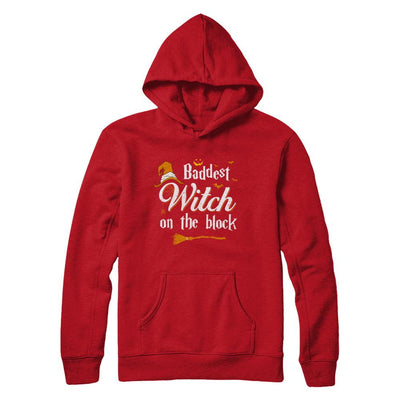 Baddest Witch On The Block-T-Shirt & Sweatshirt-Pullover Hoodie-Red