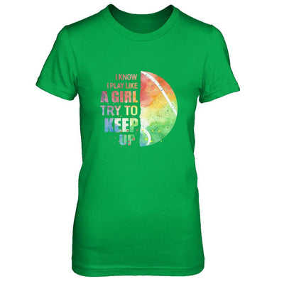 Yeah I Play Like A Girl Tennis Girl-T-Shirt & Hoodie-Women's T-Shirt-Irish Green