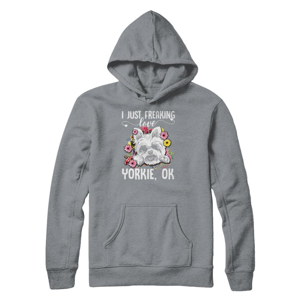 Dog I Just Freaking Love Yorkie-T-Shirt & Tank Top-