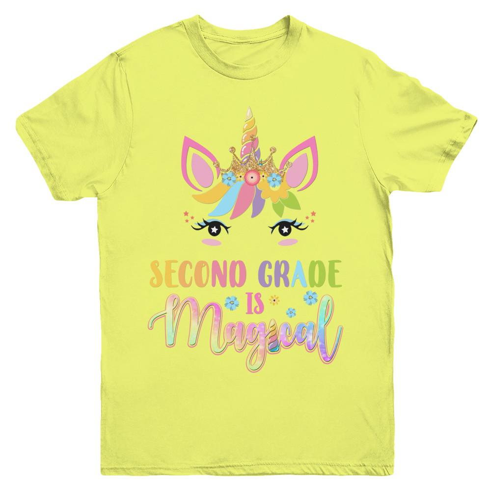 Second Grade is magical Unicorn Back to School 2nd Grade Youth-Youth Shirt-Youth T-Shirt-Daisy