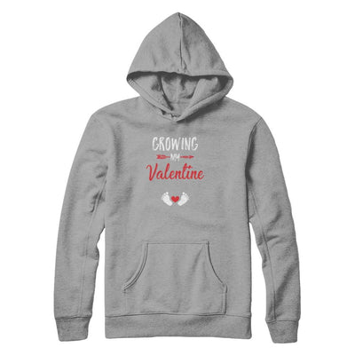 Growing My Valentine Mom Pregnancy Gifts-T-Shirt & Tank Top-Pullover Hoodie-Light Steel