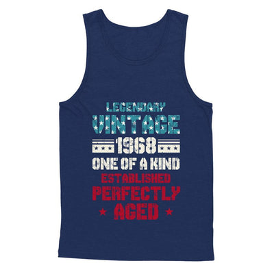 Legendary Vintage 1968 53th Years Old Birthday Gift-T-Shirt & Hoodie-Unisex Tank-Navy