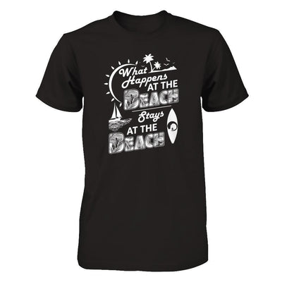 What Happens At The Beach Stays At The Beach-T-Shirt & Tank Top-Premium T-Shirt-Black