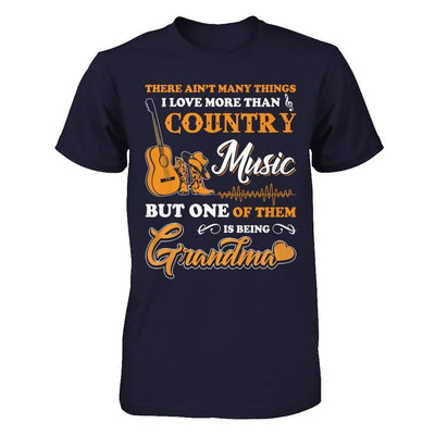 I Love More Than Country Music But One Of Them Is Being Grandma-T-Shirt & Hoodie-Premium T-Shirt-Midnight Navy