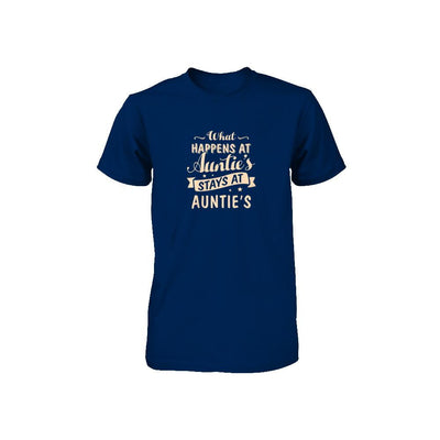 What Happens At Auntie's Stays At Auntie's Youth-Youth Shirt-Toddler T-Shirt-Navy