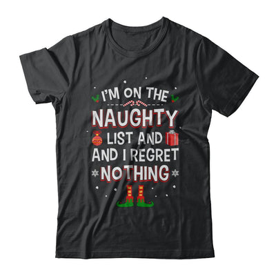 I'm On The Naughty List Funny Christmas-T-Shirt & Hoodie-Classic T-Shirt-Black