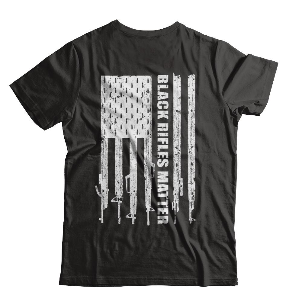 Black Rifles Matter 2nd Amendment Ar15-T-Shirt & Hoodie-Classic T-Shirt-Black