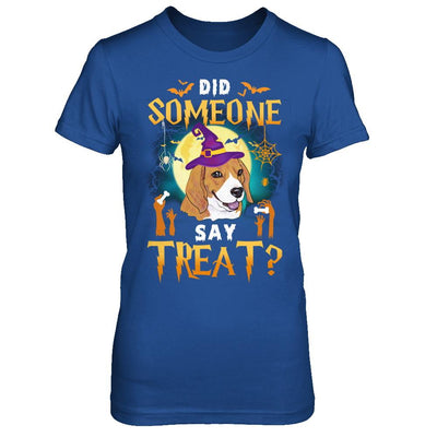 Did Someone Say Treat Beagle Halloween Costume-T-Shirt & Hoodie-Women's T-Shirt-Royal