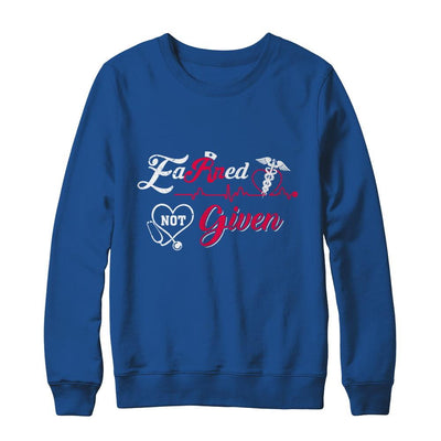 Registered Nurse Earned Not Given-T-Shirt & Sweatshirt-Crewneck Sweatshirt-Royal