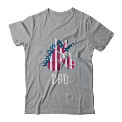 Patriotic Dad Daddy Unicorn Americorn 4Th Of July-T-Shirt & Hoodie-Classic T-Shirt-Sport Grey