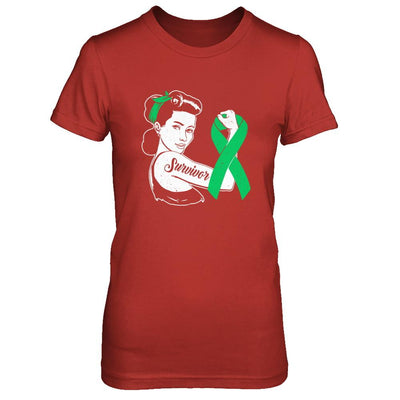 We Can Cure It Liver Cancer Green Awareness Survivor-T-Shirt & Hoodie-Women's T-Shirt-Red