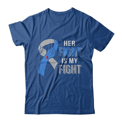 Her Fight Is My Fight Diabetes Awareness-T-Shirt & Hoodie-Classic T-Shirt-Royal