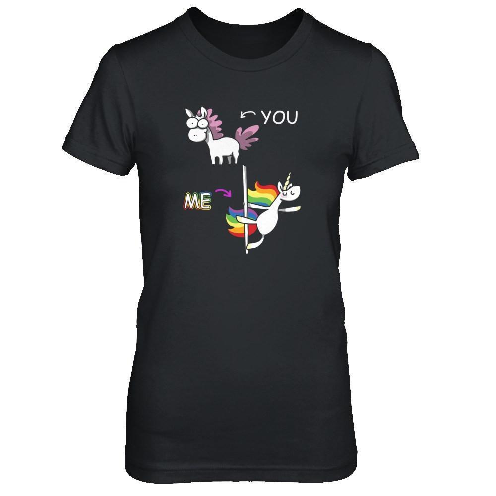 Cute Unicorn You Me-T-Shirt & Tank Top-Women's T-Shirt-Black