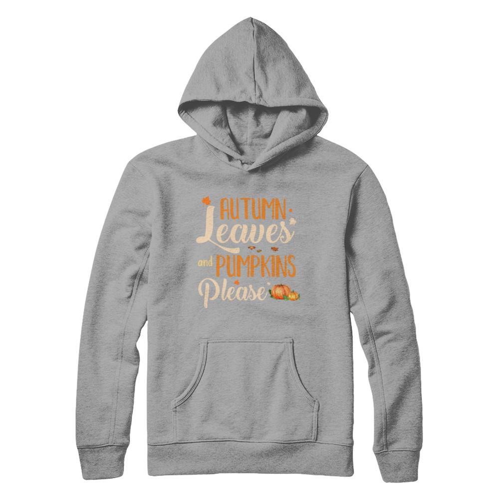 Autumn Leaves And Pumpkins Please-T-Shirt & Hoodie-Pullover Hoodie-Light Steel