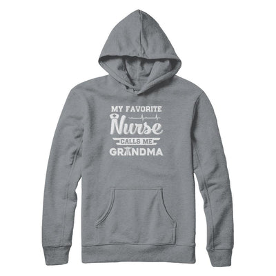 My Favorite Nurse Calls Me Grandma Mothers Day Gift-T-Shirt & Hoodie-Pullover Hoodie-Light Steel