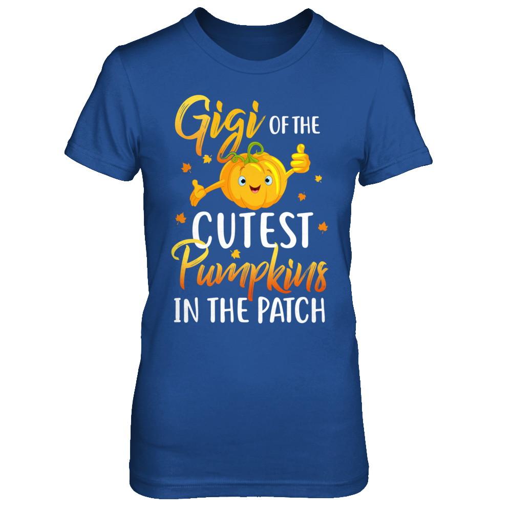 Halloween Gigi Of Cutest Pumpkins In The Patch-T-Shirt & Hoodie-Women's T-Shirt-Royal