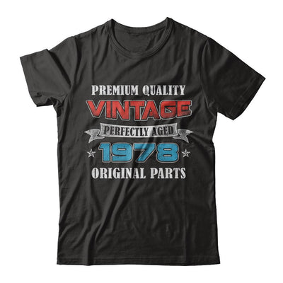 Vintage Premium Prefectly Aged 1978 43th Birthday Gift-T-Shirt & Hoodie-Classic T-Shirt-Black