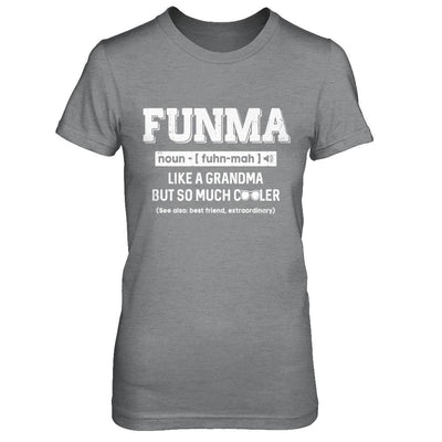 Funma Like A Grandma Only Cooler Mothers Day Gift-T-Shirt & Hoodie-Women's T-Shirt-Sport Grey