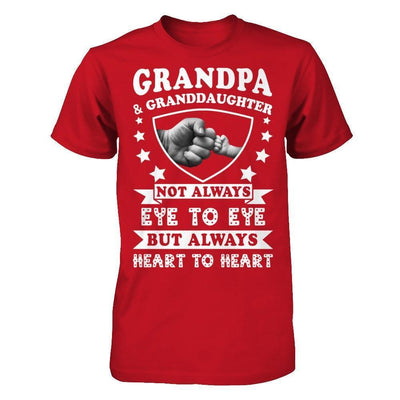 Grandpa And Granddaughter Not Always Eye To Eye-T-Shirt & Hoodie-Classic T-Shirt-Red
