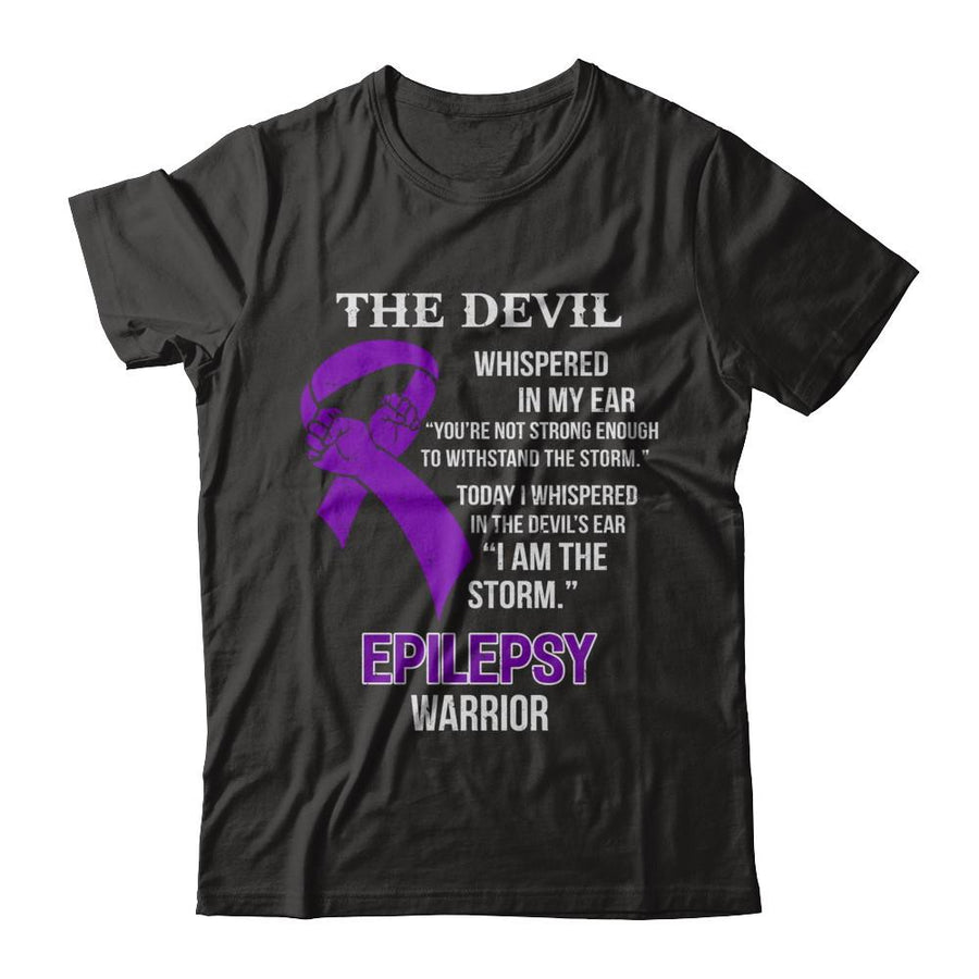 I Am The Storm Support Epilepsy Awareness Warrior Gift-T-Shirt & Hoodie-Classic T-Shirt-Black