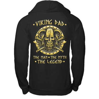 Viking Dad The Man The Myth The Legend-T-Shirt & Hoodie-Pullover Hoodie-Black