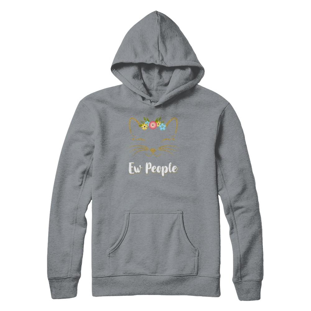 Ew People Kitty Cat-T-Shirt & Tank Top-Pullover Hoodie-Light Steel