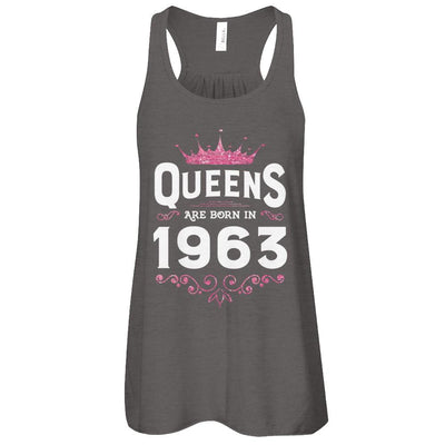 Queens Are Born In 1963 Birthday Gift-T-Shirt & Tank Top-