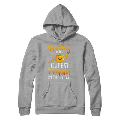 Halloween Grammy Of Cutest Pumpkins In The Patch-T-Shirt & Hoodie-Pullover Hoodie-Light Steel
