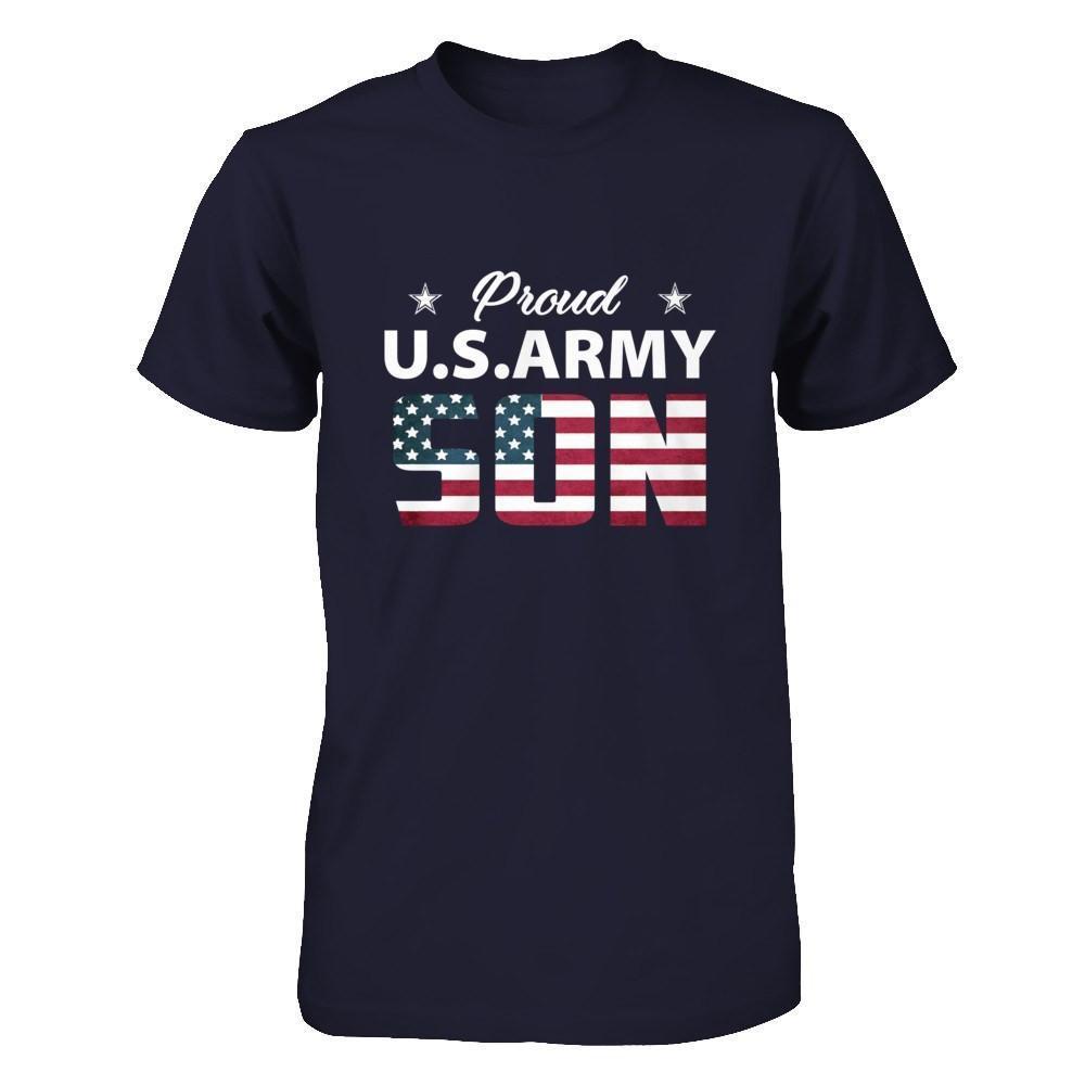 Proud Us Army Son-T-Shirt & Hoodie-Premium T-Shirt-Midnight Navy