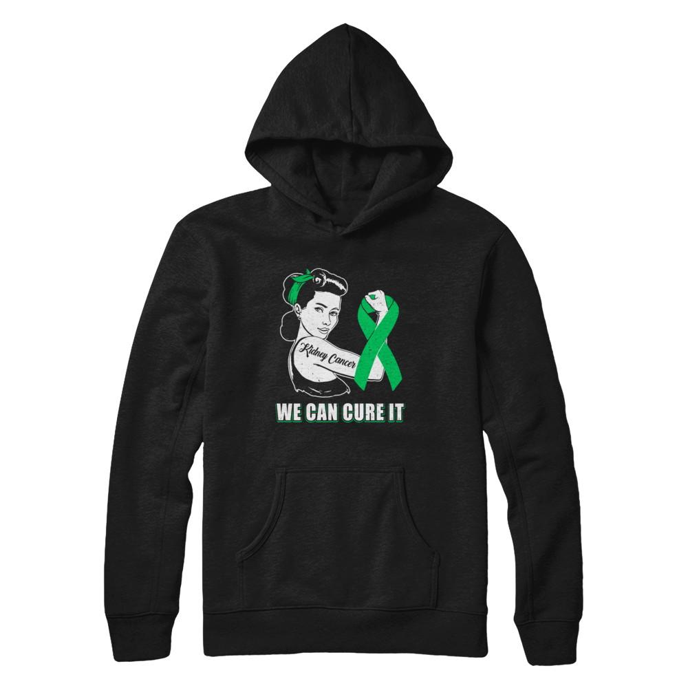 Kidney Cancer Awareness Survivor We Can Cure It-T-Shirt & Hoodie-Pullover Hoodie-Black