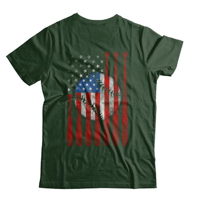 American Flag Vintage Baseball-T-Shirt & Hoodie-Classic T-Shirt-Forest Green