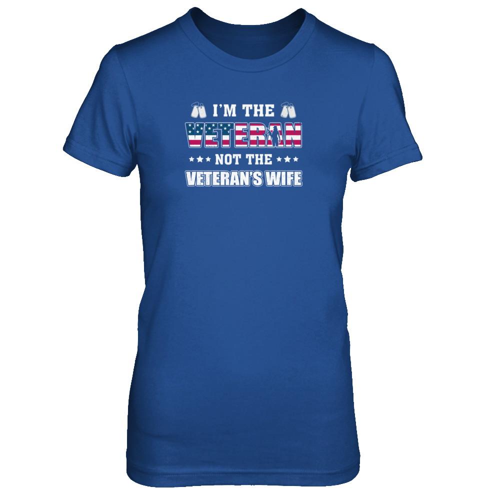 I'm The Veteran Not The Veteran's Wife-T-Shirt & Tank Top-Women's T-Shirt-Royal